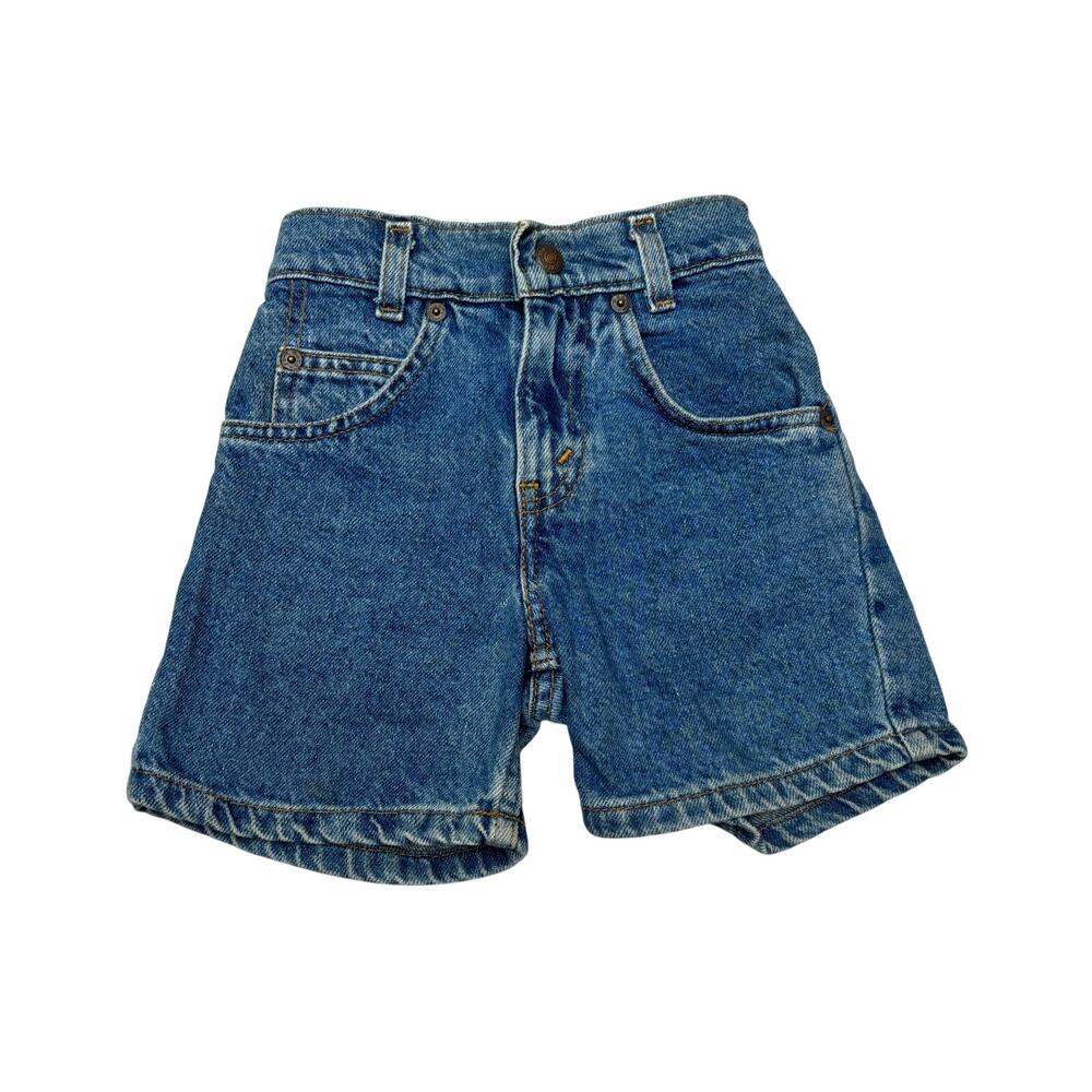 Vintage 90s Little Levi's 33251-0491 Slim Jeans Shorts Youth 4 Orange Tab